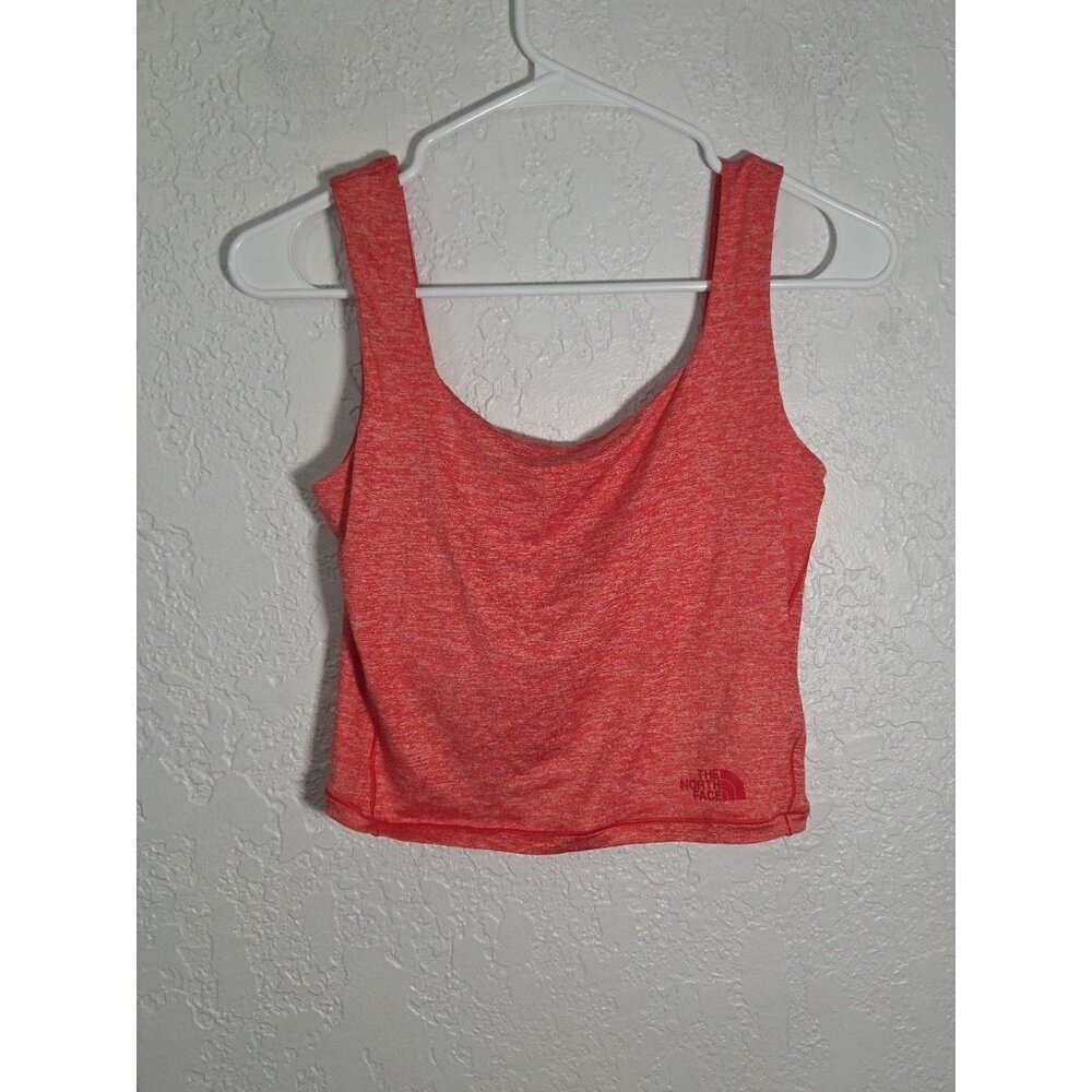 THE NORTH FACE Red Athletic Cropped Tank Top Sports Bra Medium